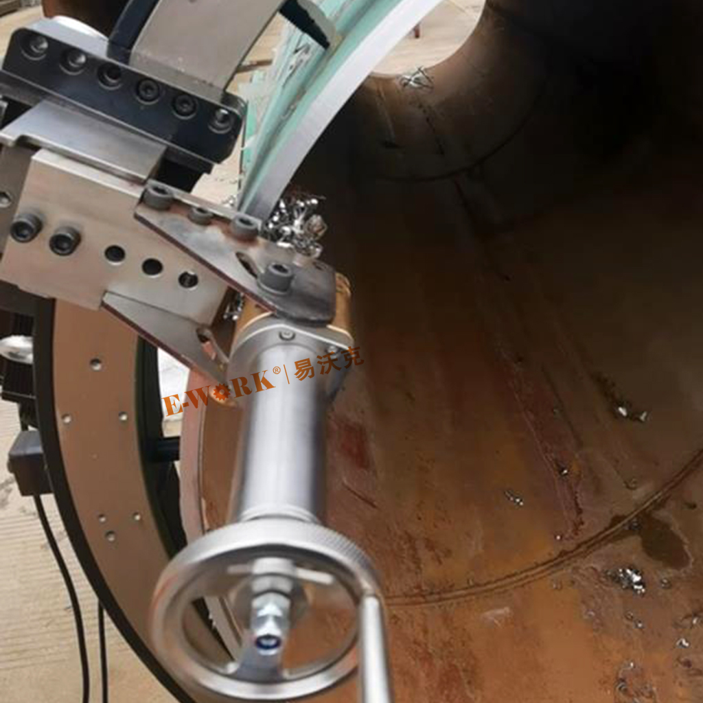 分瓣式切割坡口機內(nèi)坡口加工